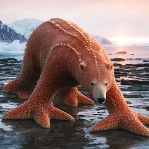 Polar bear + Starfish